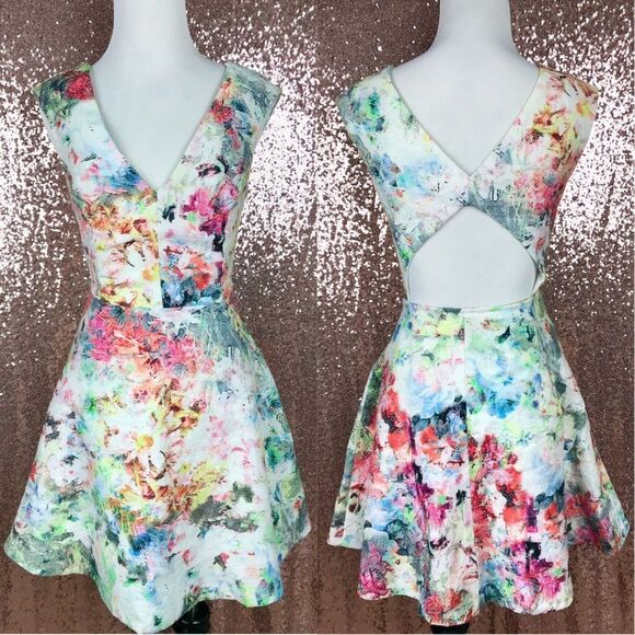 Zara water color print dress - Picture 2 of 4